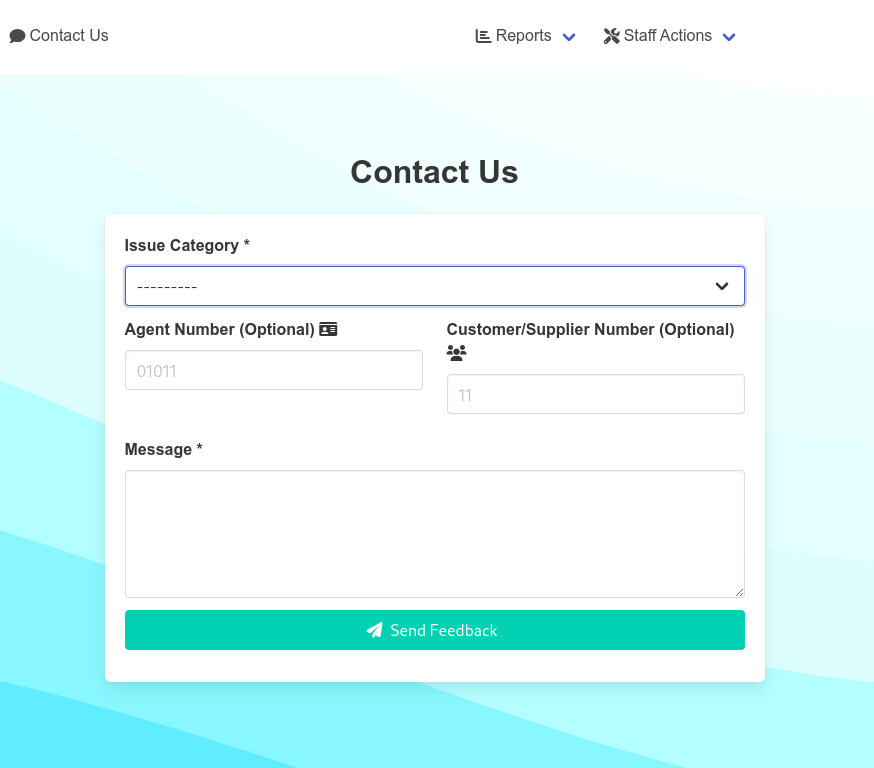 Feedback Form